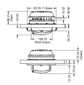 Maxxair Maxxfan Dome Roof Vent With 12v Fan